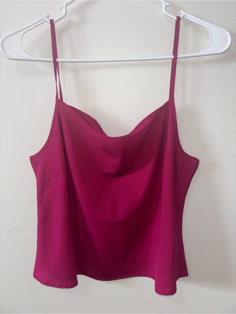 Women's Magenta Cowl Neck Camisole